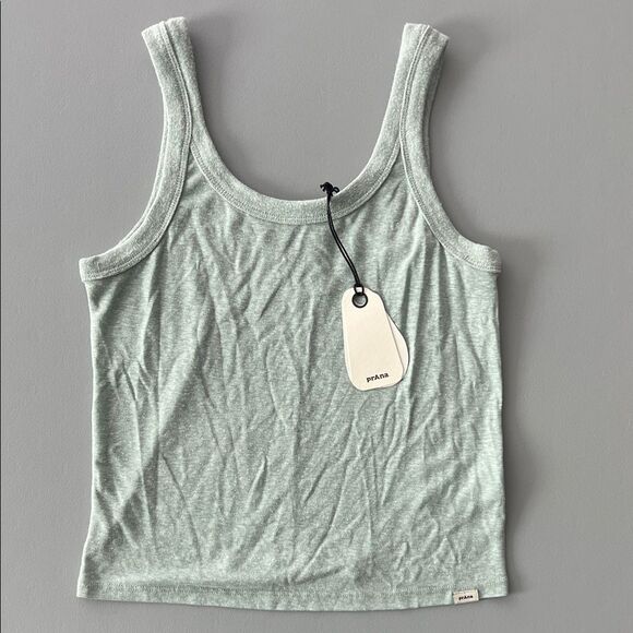 NWT PrAna Cozy Up Scoop Hemp Tank in Saltwater Size XXS - Picture 3 of 13